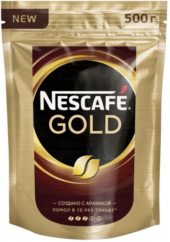 Кофе растворимый Nescafe gold кофе растворимый пакет 500 г