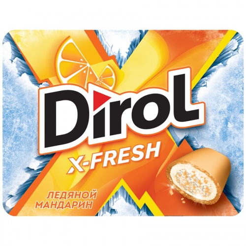 Жевательная резинка Dirol X-Fresh ледяной мандарин 12 шт